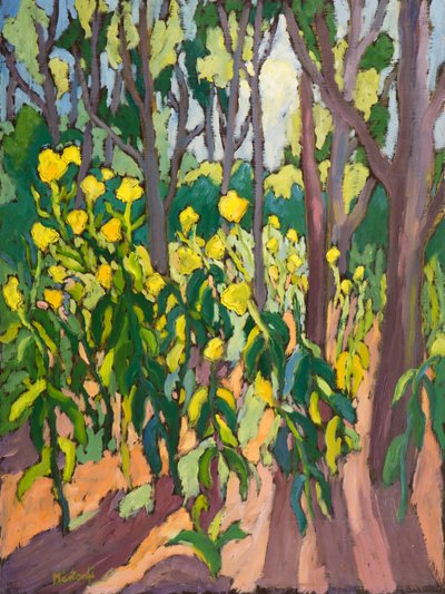 Ambasadorzy Światła [2011] 80*60 cm, olej na płycie autorstwa Marta Martonfi Benke